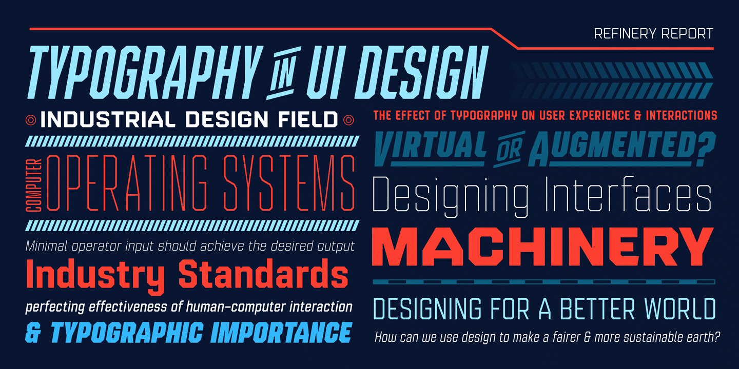 Refinery Fonts | I Love Typography