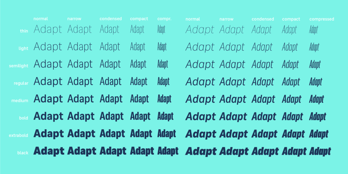 Adapt Fonts | I Love Typography